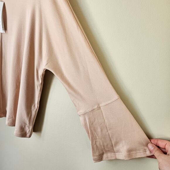 Eileen Fisher Women's Fluid Tencel Knit Bateau Neck Top Size M Bell Sleeve - Picture 2 of 7